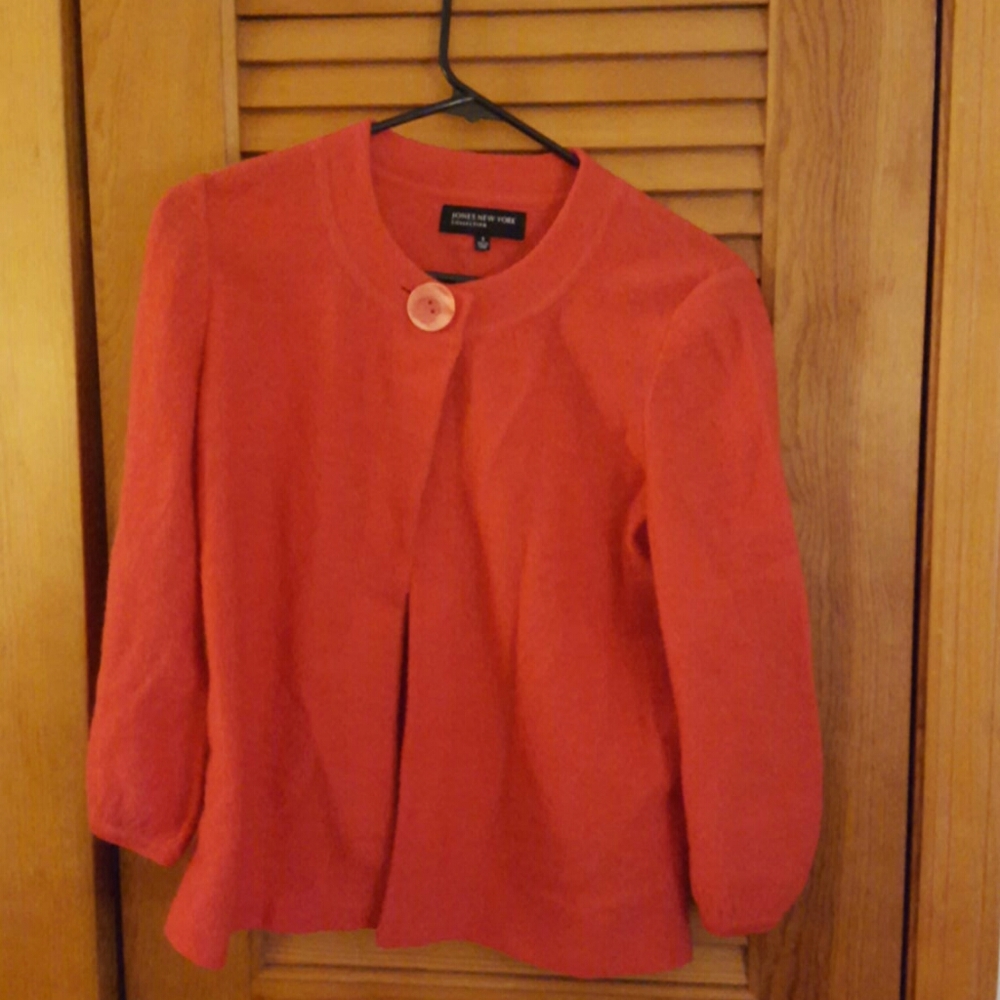 One Button Wool Sweater